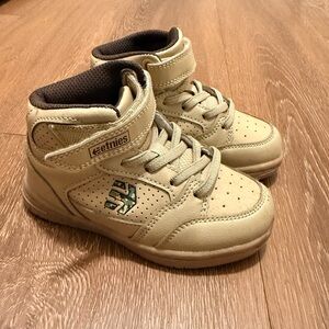 Etnies Kids Beige High-Top Sneakers